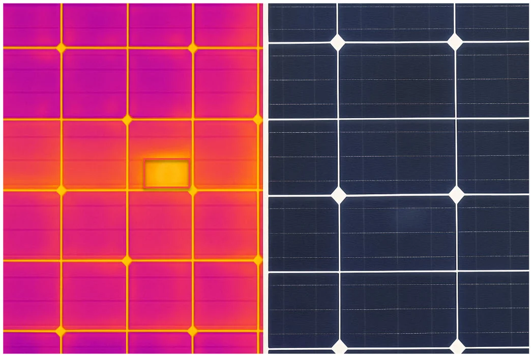 Title: Drone Solar Inspections Reveal Concerning Hot Spots in Half-Cut Solar Cells